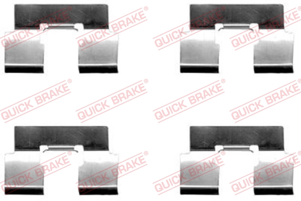 Accessory Kit, disc brake pad - 109-1214 QUICK BRAKE