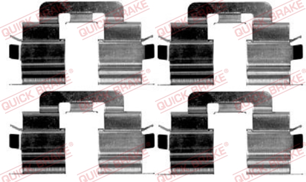 Accessory Kit, disc brake pad - 109-1215 QUICK BRAKE