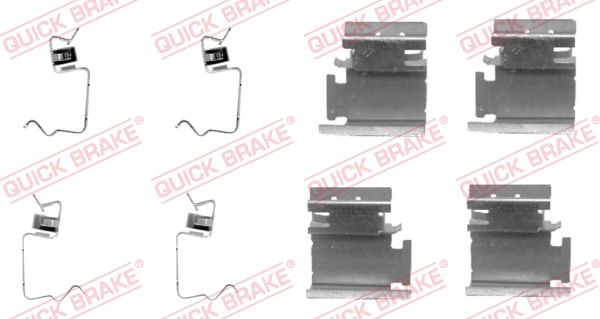 Accessory Kit, disc brake pad - 109-1218 QUICK BRAKE