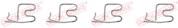 Kit accessori, Pastiglia freno - 109-1219 QUICK BRAKE