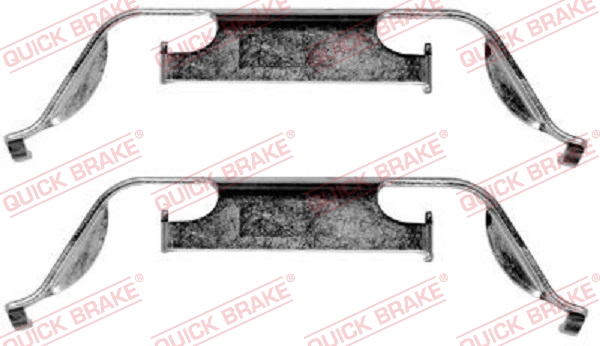 Accessory Kit, disc brake pad - 109-1222 QUICK BRAKE