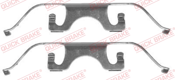 Accessory Kit, disc brake pad - 109-1224 QUICK BRAKE