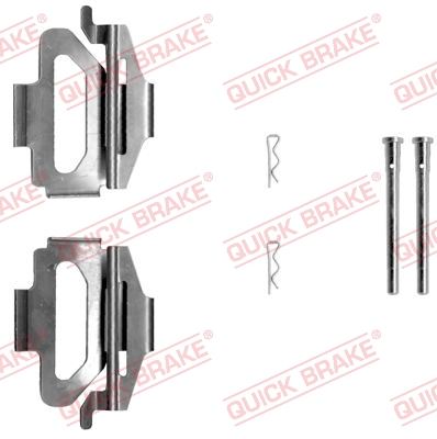 Accessory Kit, disc brake pad - 109-1225 QUICK BRAKE
