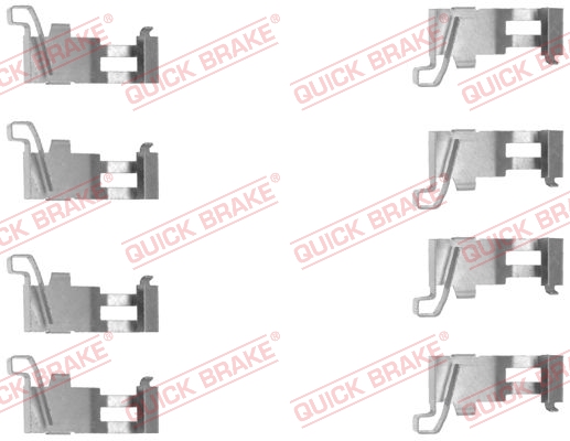 Kit accessori, Pastiglia freno - 109-1226 QUICK BRAKE