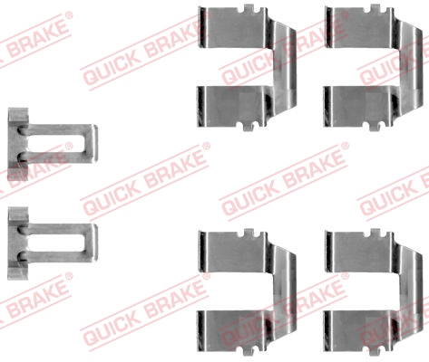 Kit accessori, Pastiglia freno - 109-1233 QUICK BRAKE