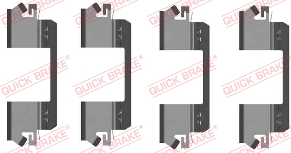 Accessory Kit, disc brake pad - 109-1234 QUICK BRAKE