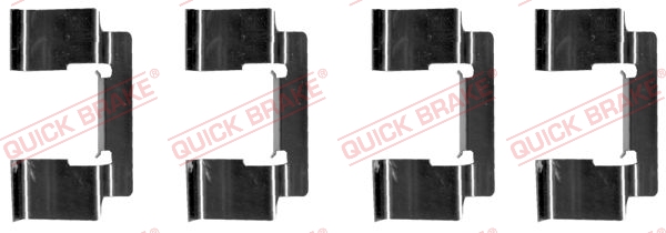 Kit accessori, Pastiglia freno - 109-1235 QUICK BRAKE