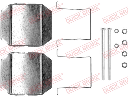 Kit accessori, Pastiglia freno - 109-1237 QUICK BRAKE
