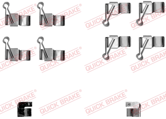 Accessory Kit, disc brake pad - 109-1238 QUICK BRAKE