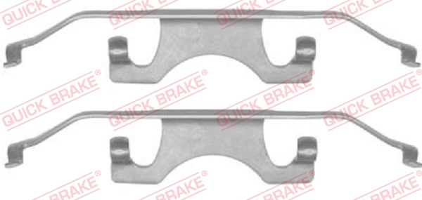 Zubehörsatz, Scheibenbremsbelag - 109-1241 QUICK BRAKE