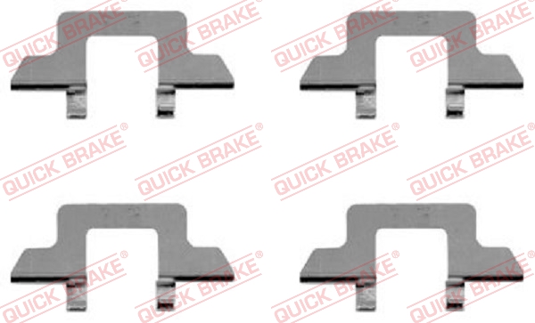Kit accessori, Pastiglia freno - 109-1242 QUICK BRAKE