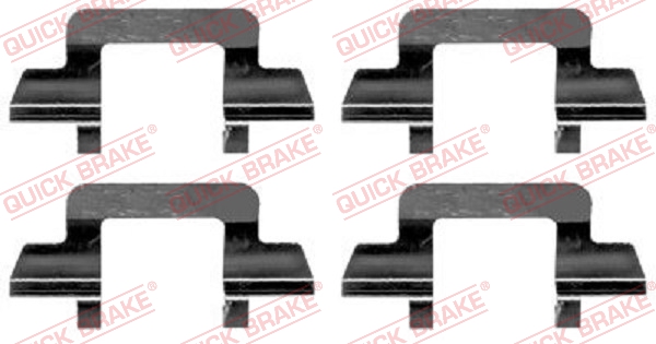 Accessory Kit, disc brake pad - 109-1243 QUICK BRAKE