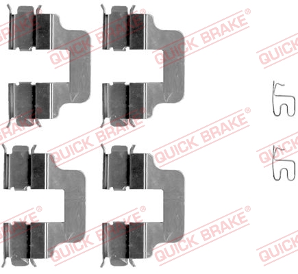 Kit accessori, Pastiglia freno - 109-1245 QUICK BRAKE