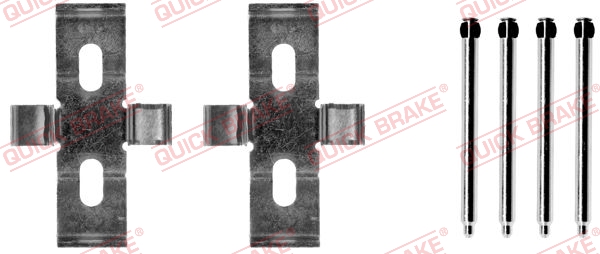 priedų komplektas, diskinių stabdžių trinkelės - 109-1248 QUICK BRAKE