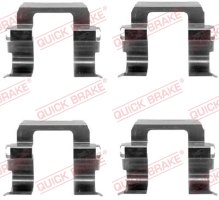 Accessory Kit, disc brake pad - 109-1252 QUICK BRAKE