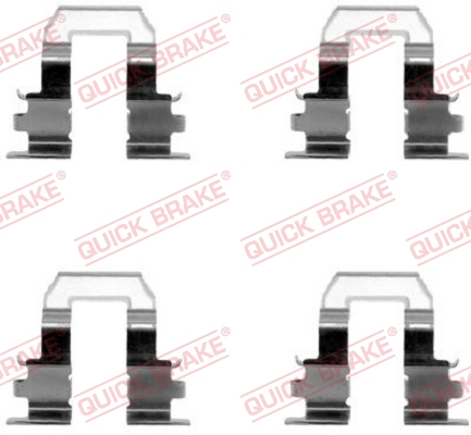 Kit accessori, Pastiglia freno - 109-1255 QUICK BRAKE