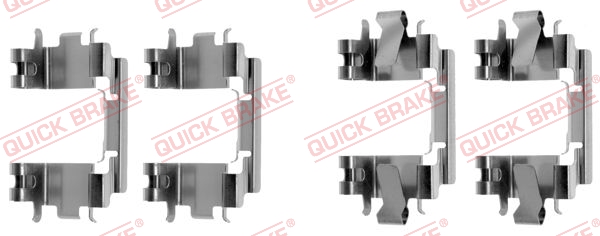 Комплектующие, колодки дискового тормоза - 109-1257 QUICK BRAKE