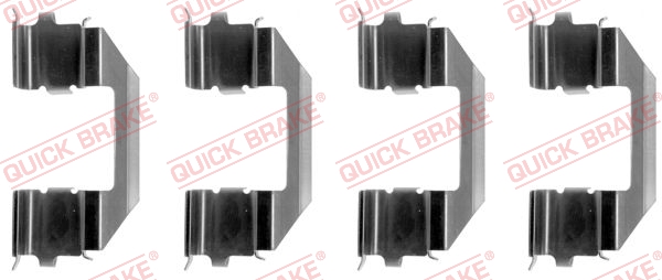 Комплектующие, колодки дискового тормоза - 109-1258 QUICK BRAKE