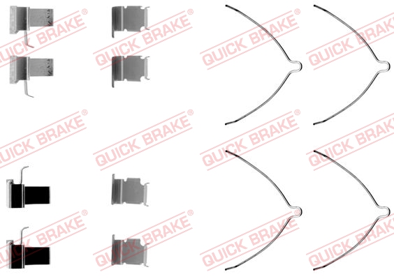 Accessory Kit, disc brake pad - 109-1261 QUICK BRAKE