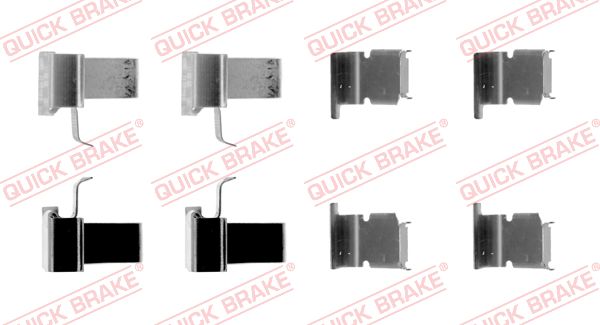 priedų komplektas, diskinių stabdžių trinkelės - 109-1262 QUICK BRAKE