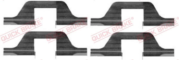 Accessory Kit, disc brake pad - 109-1263 QUICK BRAKE