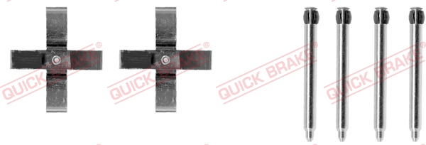 Kit accessori, Pastiglia freno - 109-1266 QUICK BRAKE