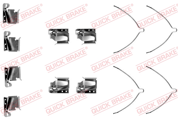 Kit accessori, Pastiglia freno - 109-1269 QUICK BRAKE