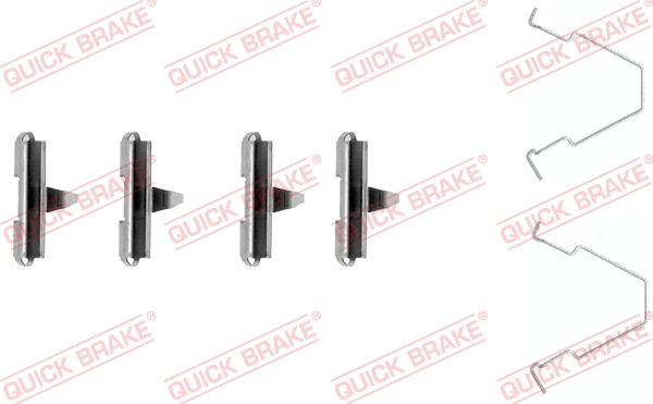 Accessory Kit, disc brake pad - 109-1270 QUICK BRAKE