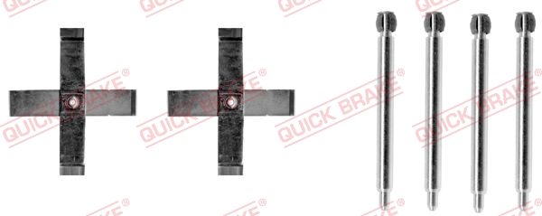 Комплектующие, колодки дискового тормоза - 109-1271 QUICK BRAKE
