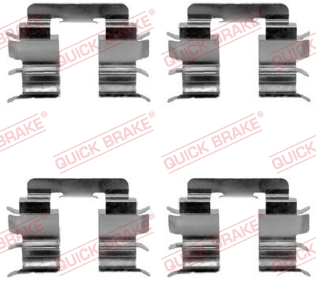 Kit accessori, Pastiglia freno - 109-1272 QUICK BRAKE