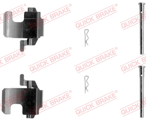 Kit accessori, Pastiglia freno - 109-1273 QUICK BRAKE