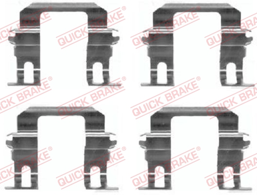 Accessory Kit, disc brake pad - 109-1275 QUICK BRAKE