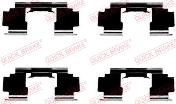 Accessory Kit, disc brake pad - 109-1276 QUICK BRAKE