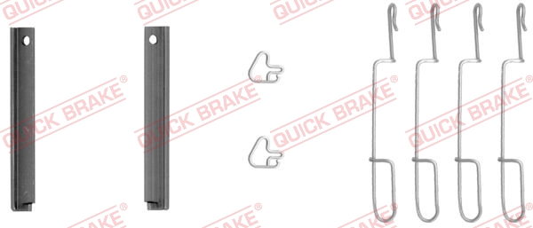 Accessory Kit, disc brake pad - 109-1280 QUICK BRAKE