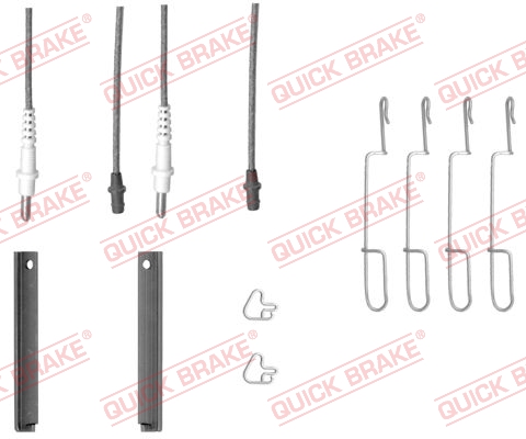 Accessory Kit, disc brake pad - 109-1280X QUICK BRAKE