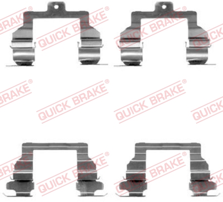 Accessory Kit, disc brake pad - 109-1291 QUICK BRAKE