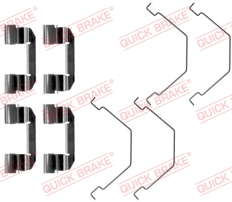 Kit accessori, Pastiglia freno - 109-1292 QUICK BRAKE
