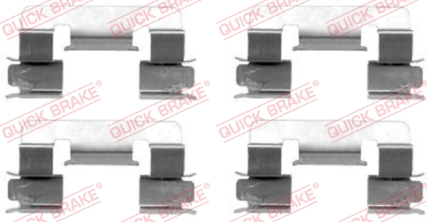 Accessory Kit, disc brake pad - 109-1293 QUICK BRAKE