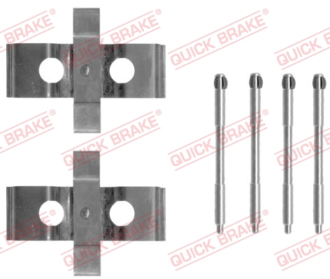 Kit accessori, Pastiglia freno - 109-1296 QUICK BRAKE