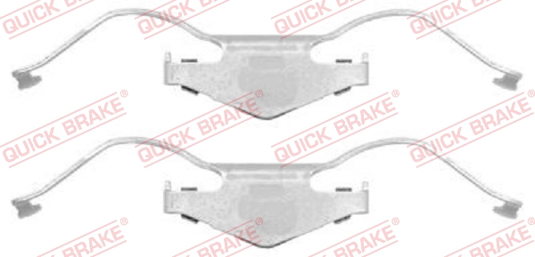 priedų komplektas, diskinių stabdžių trinkelės - 109-1297 QUICK BRAKE