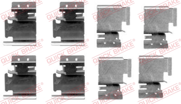 Accessory Kit, disc brake pad - 109-1298 QUICK BRAKE