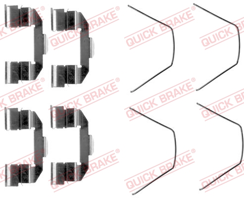 Accessory Kit, disc brake pad - 109-1607 QUICK BRAKE