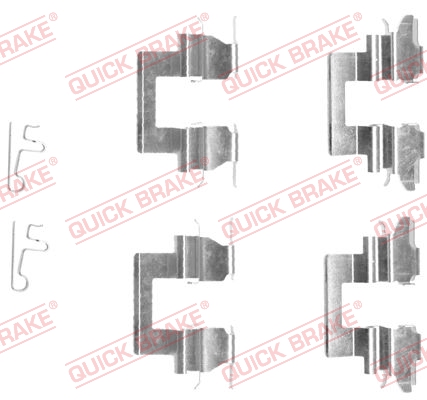 Kit accessori, Pastiglia freno - 109-1608 QUICK BRAKE