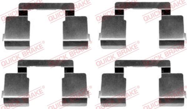 Комплектующие, колодки дискового тормоза - 109-1609 QUICK BRAKE