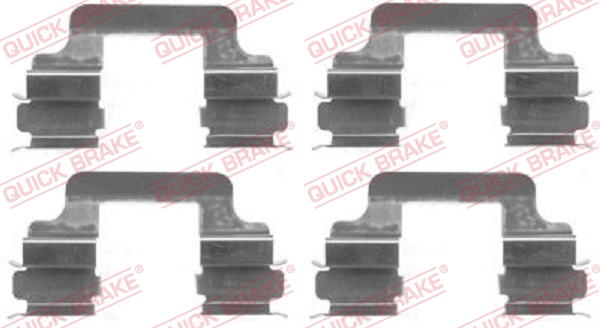 Accessory Kit, disc brake pad - 109-1610 QUICK BRAKE