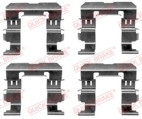 Kit accessori, Pastiglia freno - 109-1612 QUICK BRAKE