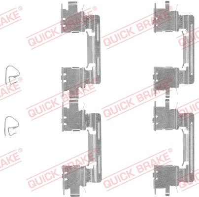 Kit accessori, Pastiglia freno - 109-1613 QUICK BRAKE