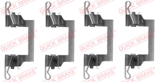 Kit accessori, Pastiglia freno - 109-1614 QUICK BRAKE