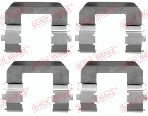Kit accessori, Pastiglia freno - 109-1617 QUICK BRAKE