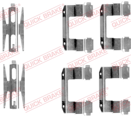 Accessory Kit, disc brake pad - 109-1618 QUICK BRAKE